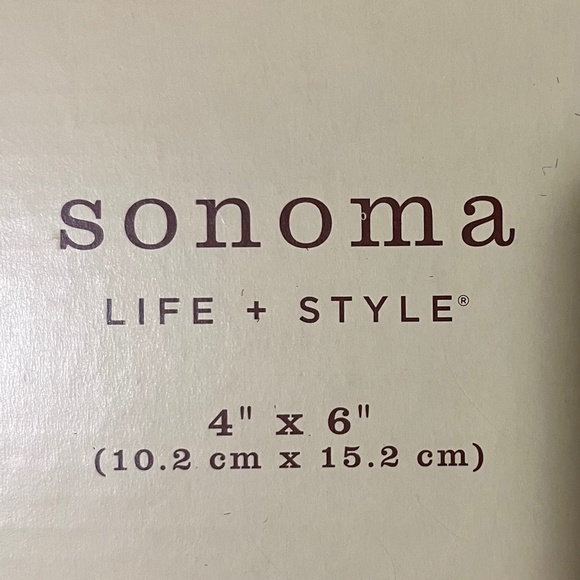 FINAL SALE: Sonoma Life Style 4x6 picture frame; yellow; NWOT - Picture 3 of 4